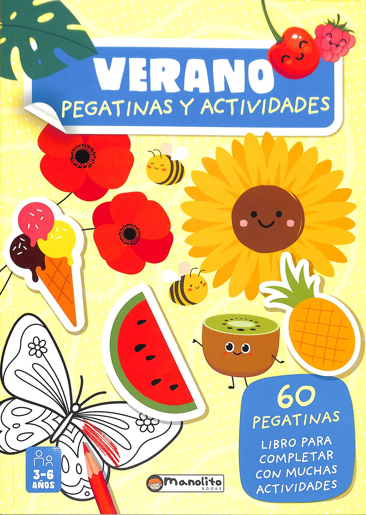Verano pegatinas y actividades