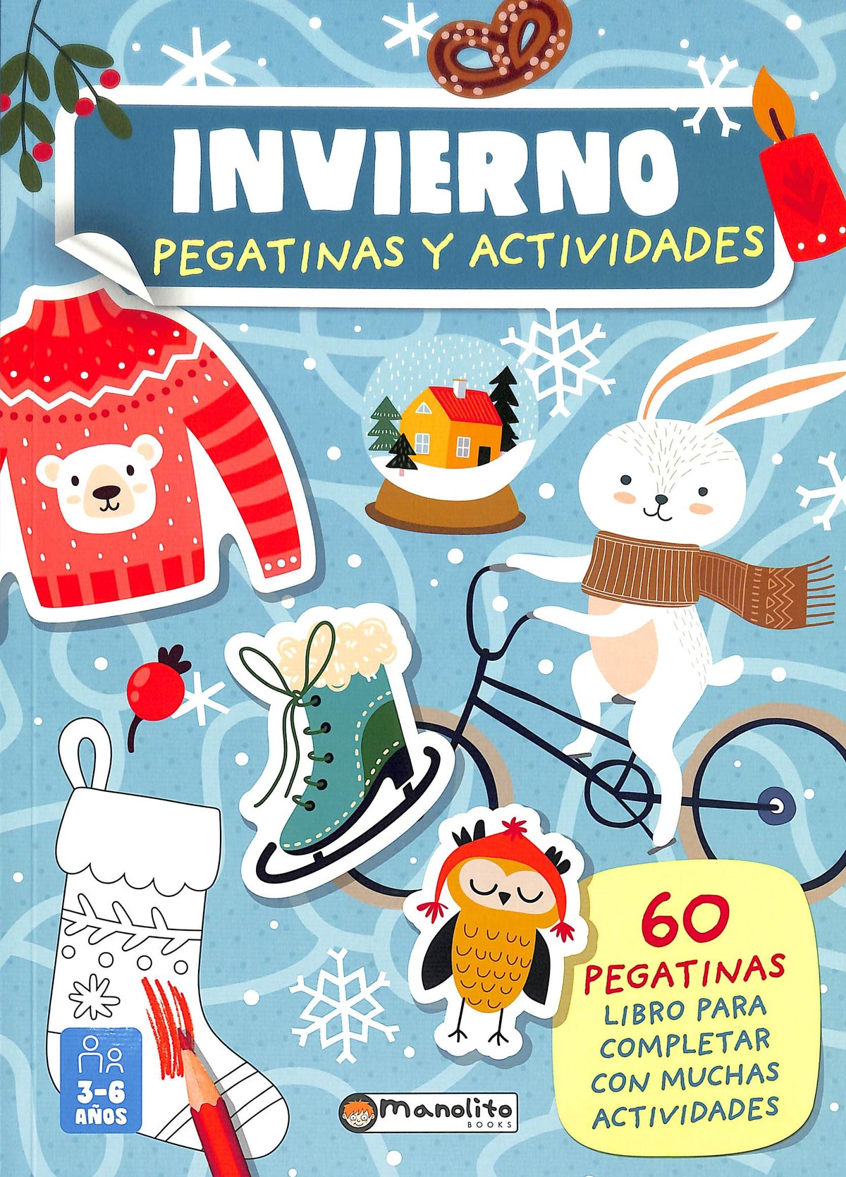 Invierno pegatinas y actividades