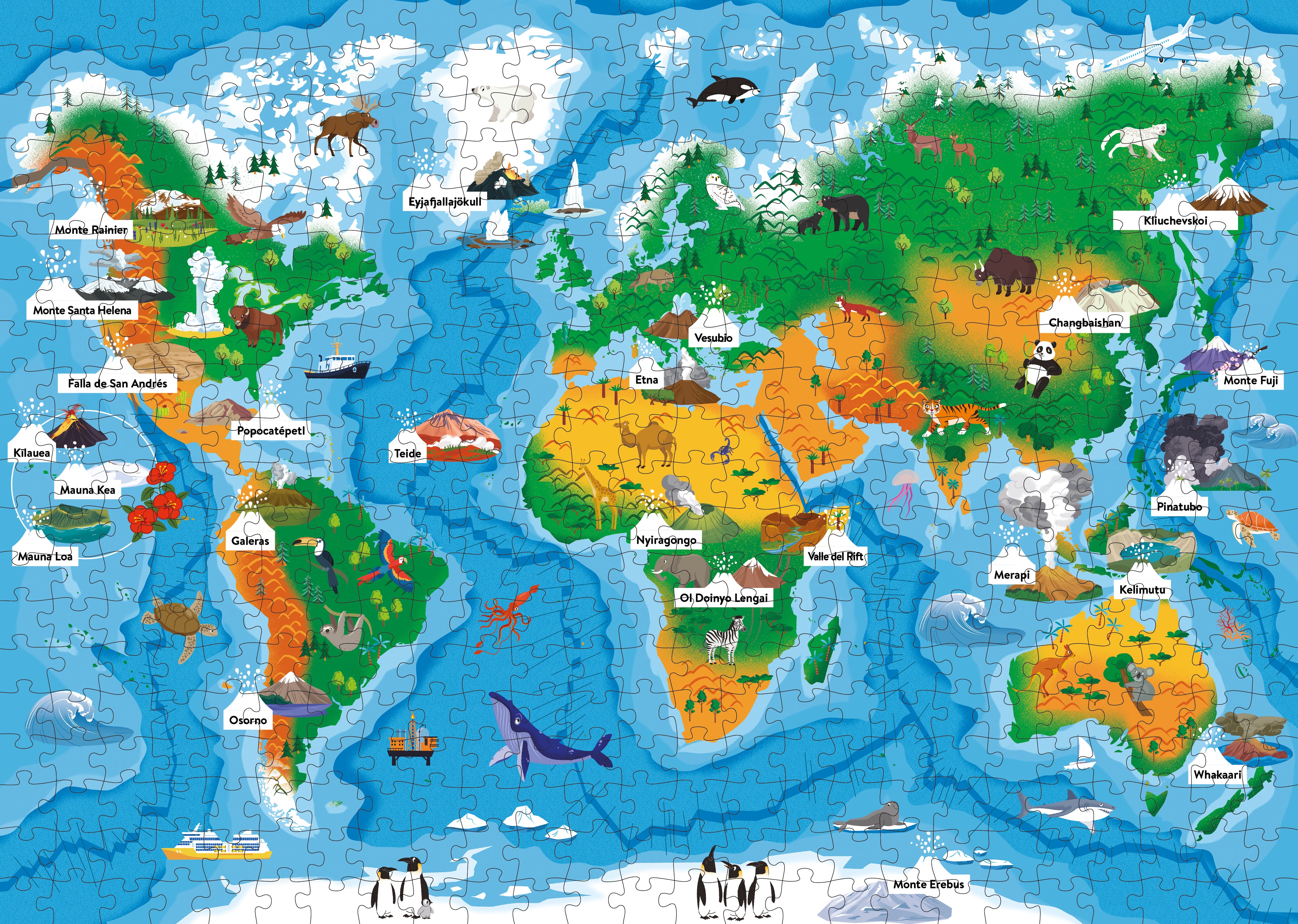 El mega atlas de los volcanes